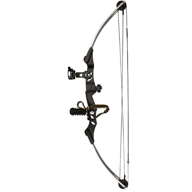 SAS Sergeant 55 Lb Compound Bow With Bow Sight Sling and Arrow Rest Stabilizer 